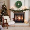 Juldörrkrans 23,6 tum Dekorativ Grönska Krans Konstgjord Julgirlang för Högtidsdekoratörer Husägare Vinter