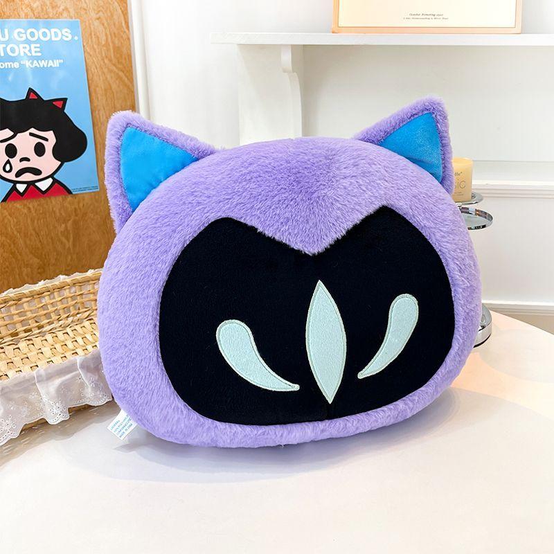 Neues großes 100cm Valorant Omen Schattenkatze Plüschtier Niedlicher Anime-Charakter Kuscheltier Weiches Kissen Kissen Raumdekor Geschenk