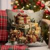 Santa And Snowman On Christmas Pillowcasesuitable For Sofa Car Bedroom Decorative Cushion Cover Pillow Cover