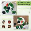 8 Pcs Leaf Shape Refrigerator Magnets Acrylic Plant Fridge Magnets 3D Leaf Decorative Refrigerator Magnet for Whiteboard Locker
