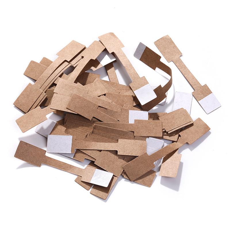 

100pcs Paper Jewelry Tags | for Rings, Necklaces, Bracelets & Keychains, Display Labels for Packaging and Pricing