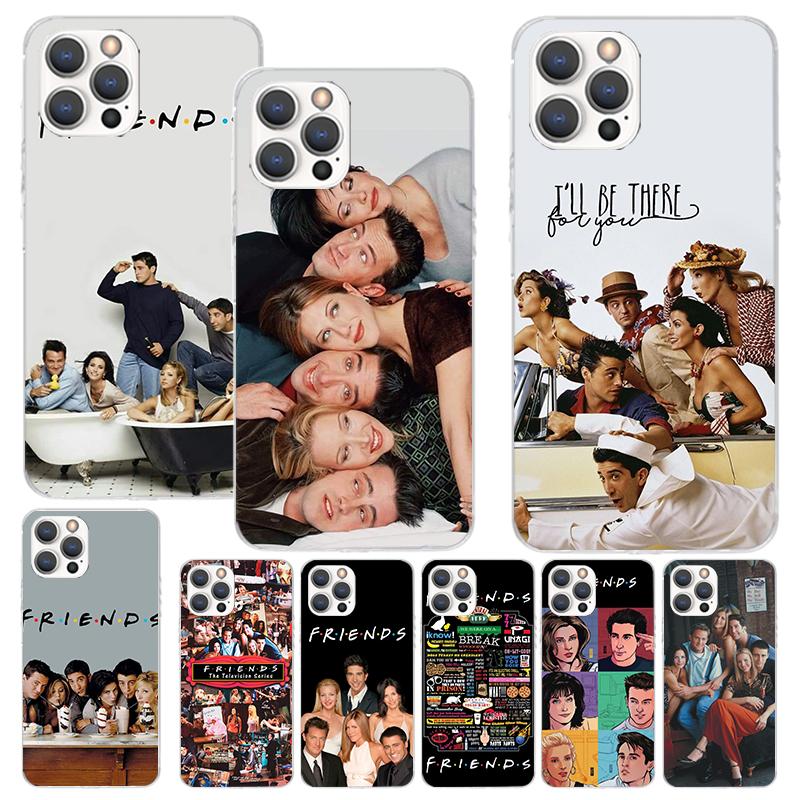 Friends Tv Show Funny Family Print Soft Case for iPhone 17 Air 16 16E 15 14 Plus 13 Mini 12 11 Pro Max Phone Shell SE 7 8 Patter