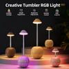 Rechargeable LED Table Lamp with Remote & Touch Control for Bedside and Hotel Decor