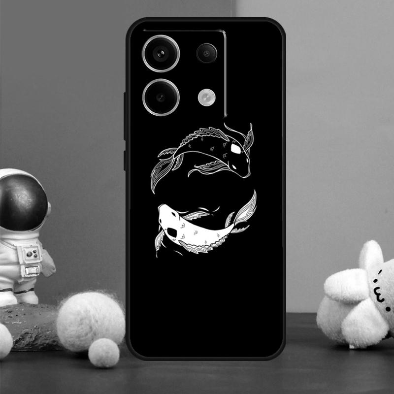 Ying Yang Koi Fish Case For Xiaomi Redmi Note 9 10 11 12 13 Pro Plus 12S 11S 10S 9S Remdi 12 13 C 9C 10C Cover