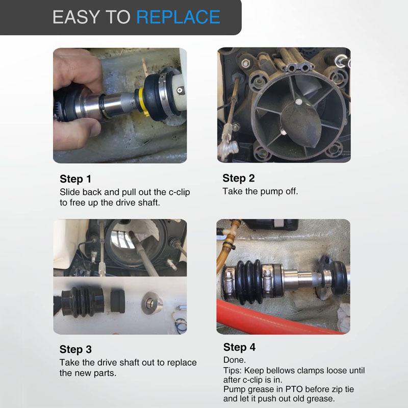For Sea Doo Carbon Seal Drive Line Rebuild Kit & Boot All Outboard 717 720 787 800 951 SPX XP GTX GSX Boat Accessories
