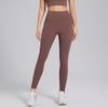Naked anti-crimping yoga pants women's peach hip lift shaping high waist nine-point leggings sports fitness pants
