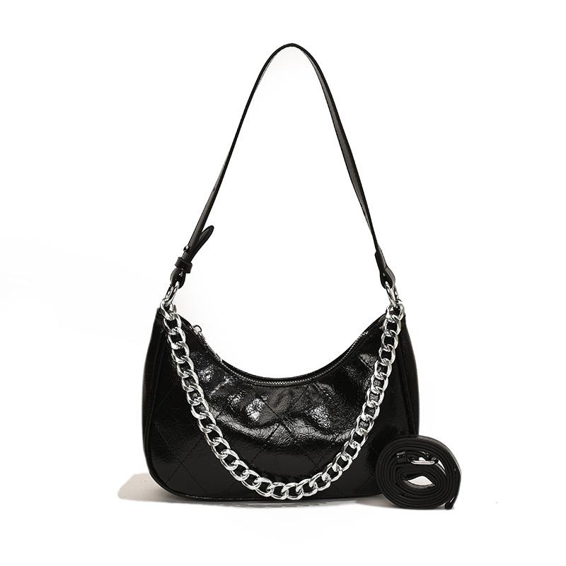 Rhombus Bag Women's 2025 New Popular Fashion Niche Shoulder Underarm Bag High-end Texture Messenger Commuter Bag