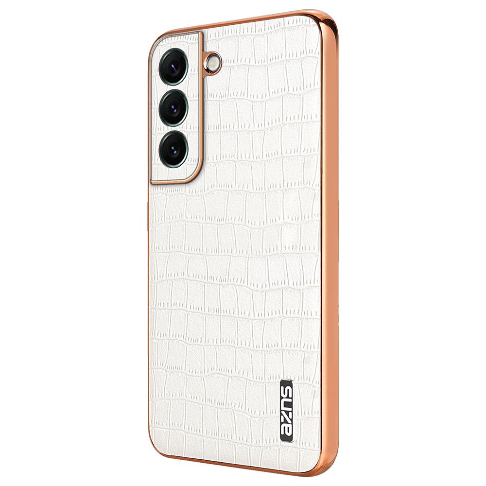 For Samsung Galaxy S22+ 5G Case Crocodile Texture PU+TPU Anti-Drop Phone Cover