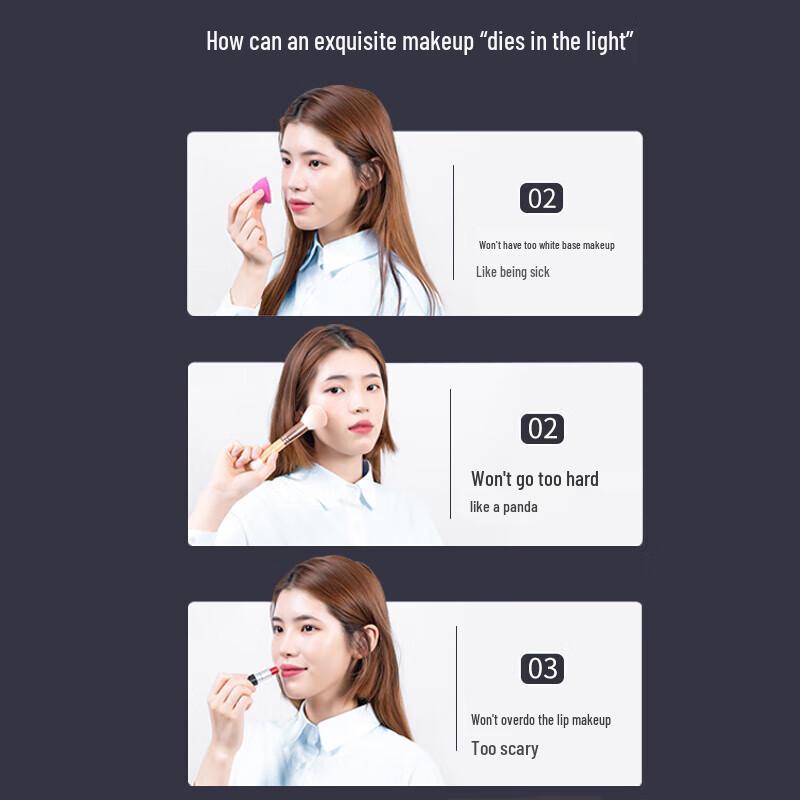 Aige LED Smart Adjustable Desktop Makeup Mirror