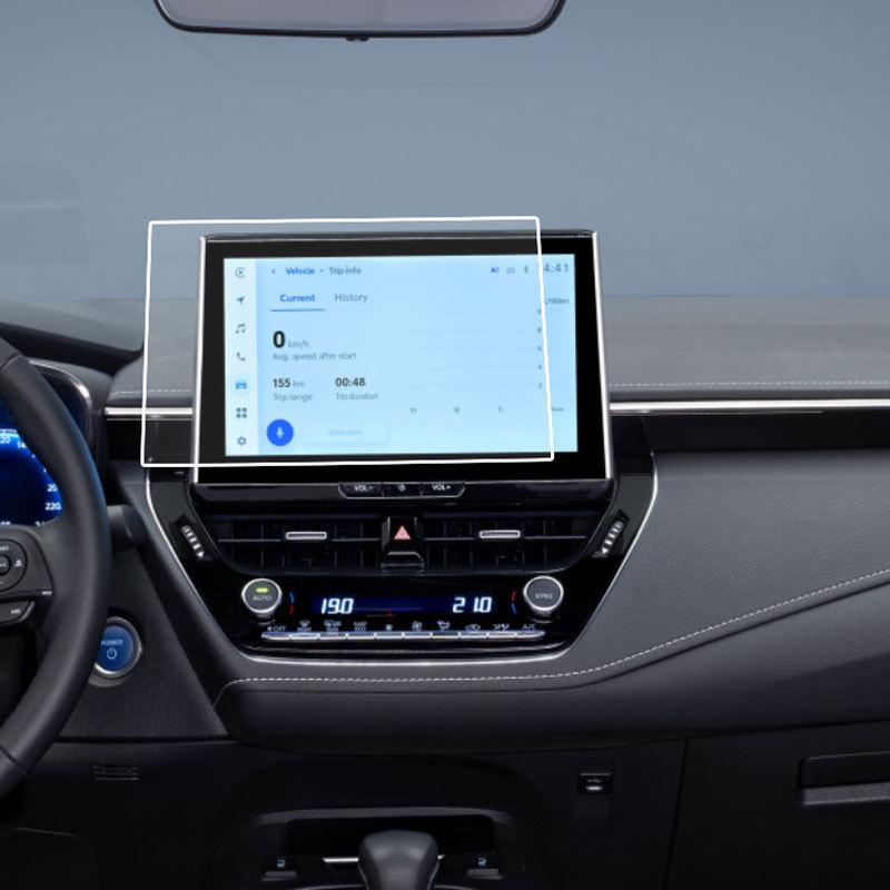 2 pcs For Toyota Corolla Cross 10.5 inch Car GPS navigation Protective LCD screen PET film Screen protector Anti-scratch