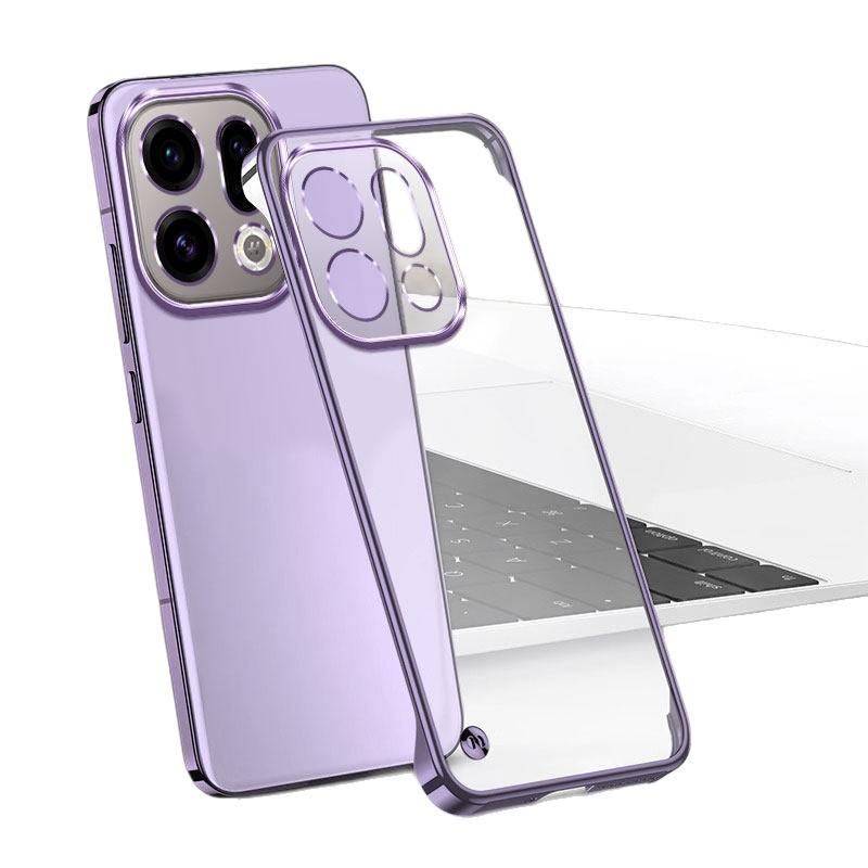Applicable To OPPOfindx1 Mobile Phone Case Transparent Electroplating Borderless Findx1Pro Ultra-thin Anti-drop Protective Case Por