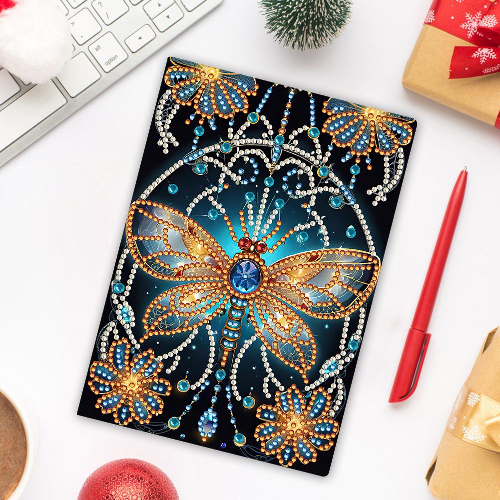50 Pages A5 Special Shaped Beautiful Pattern 5D Diamond Painting Notebook 5D Diamond Drawing Book Art Birthdays Gifts for Teens