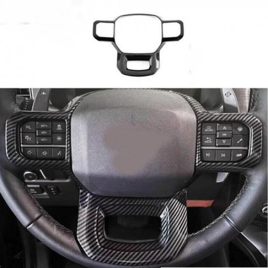 For Ford Raptor F150 - Carbon Fiber Look Steering Wheel Frame Trim