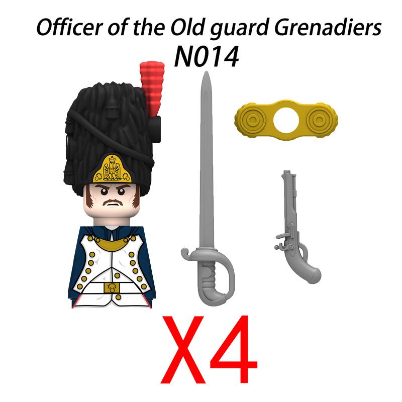 Military Medieval Building Blocks Napoleonic Wars Castle Knight Soldier Figures Weapons Guns British French Army Infantry MOC