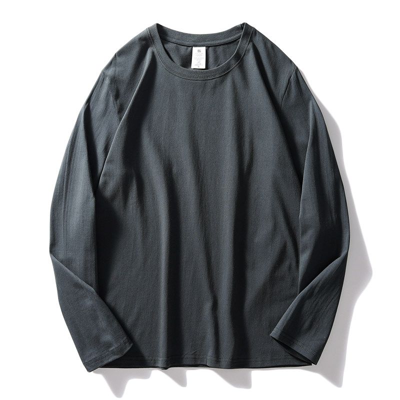 American Oversizet Shirt Long Sleeves Men's Cotton Fashion Brand Export Tail Order Cut Label Export Original Order Menswear Undershirt