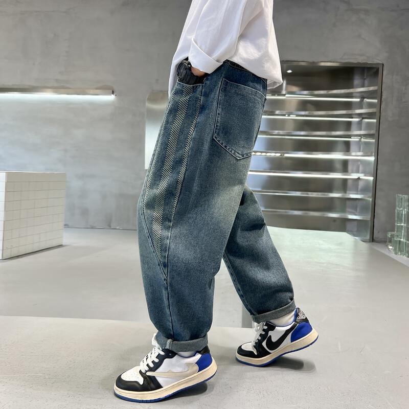 Mumu House Boys' Spring Retro Denim Jeans