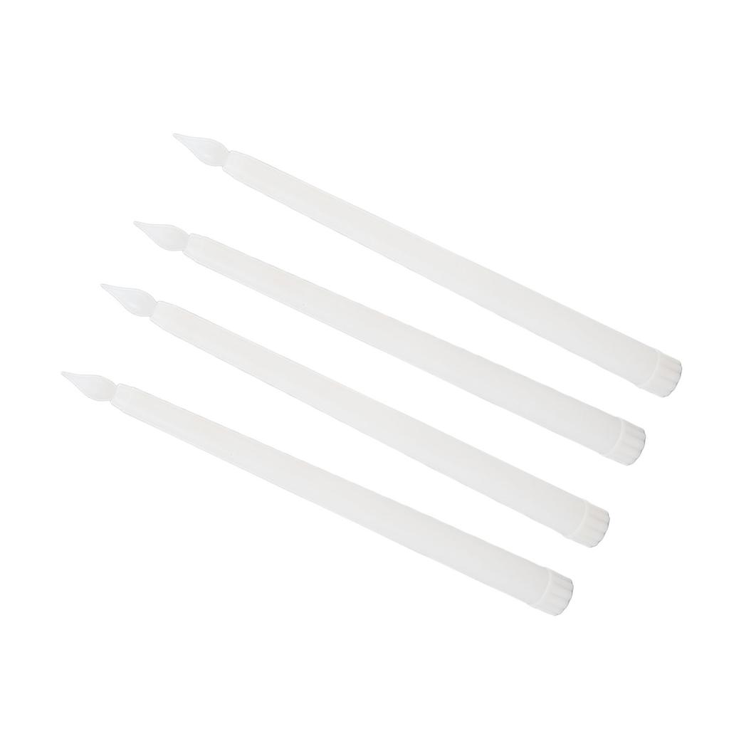 4 Pcs LED Candles Smoke Free Flameless Safe Environmentally Friendly Warm Light Electric LED Taper Candle