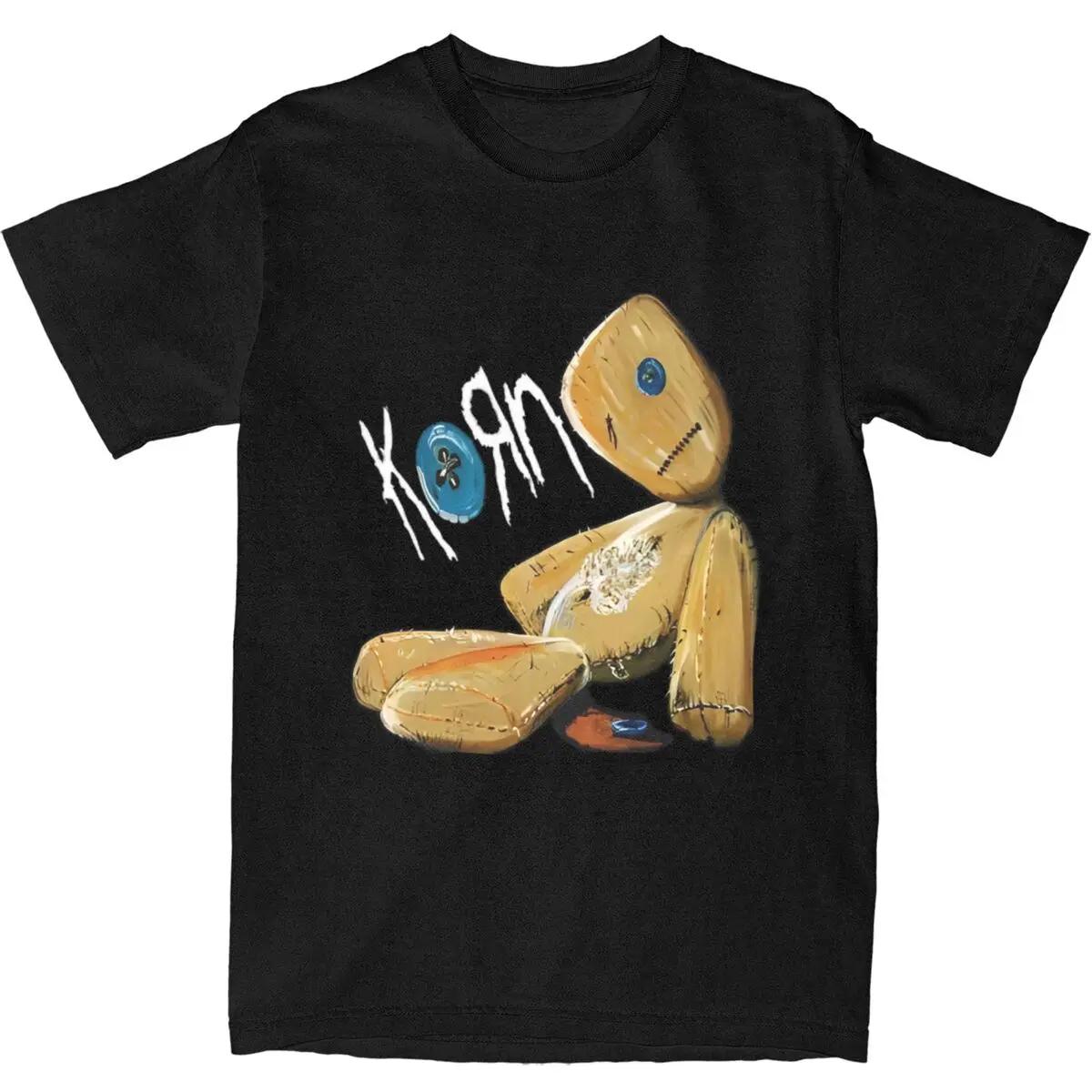 

Man T-Shirt KORN ISSUES ROCK BAND T Shirts Trending Summer Tees Y2K Casual Design Pure Cotton Tops Gift S