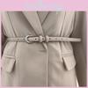 Style Minimalist Womens Waist Belt Metal Buckle Dress Suit Belt Shapewear