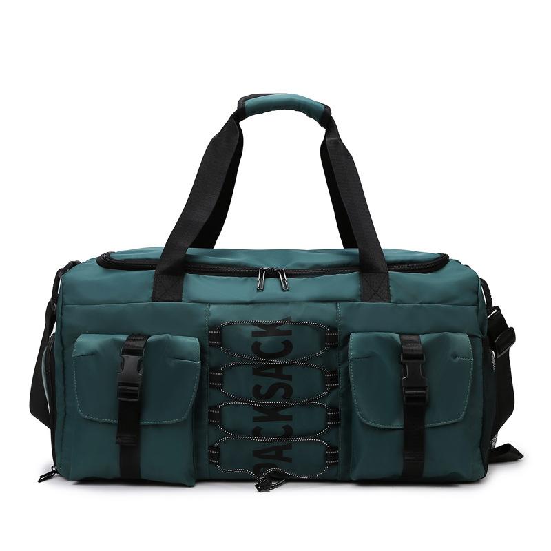 Couple Multifunctional Large Capacity Fashion Trendy Cool Portable Travel Bag Dry and Wet Separation Sports Fitness Bag Can Cover Tie Rod