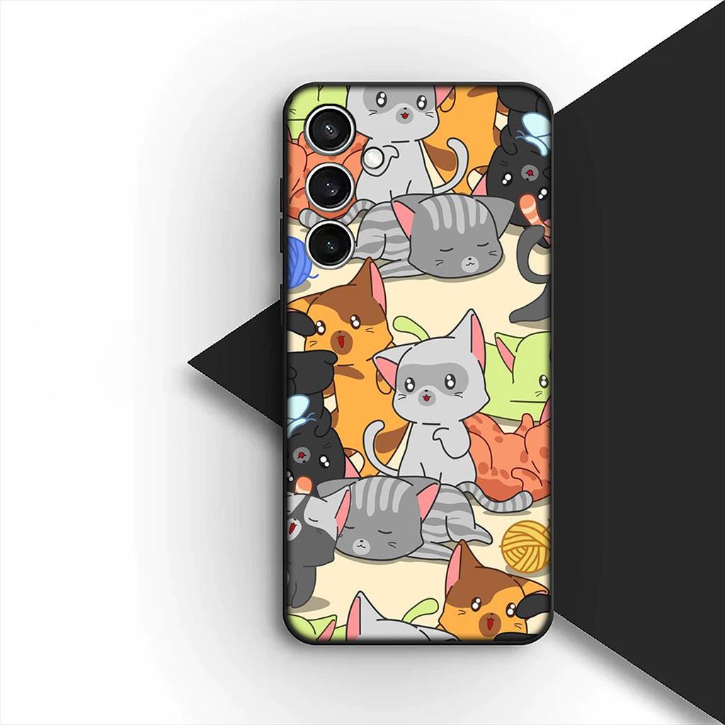 Protective Cover for Apple iPhone 12 13 Pro XS Max Mini ProMax X XR Air 13Pro Casing Phone Case Anime Kitten Cat Cartoon