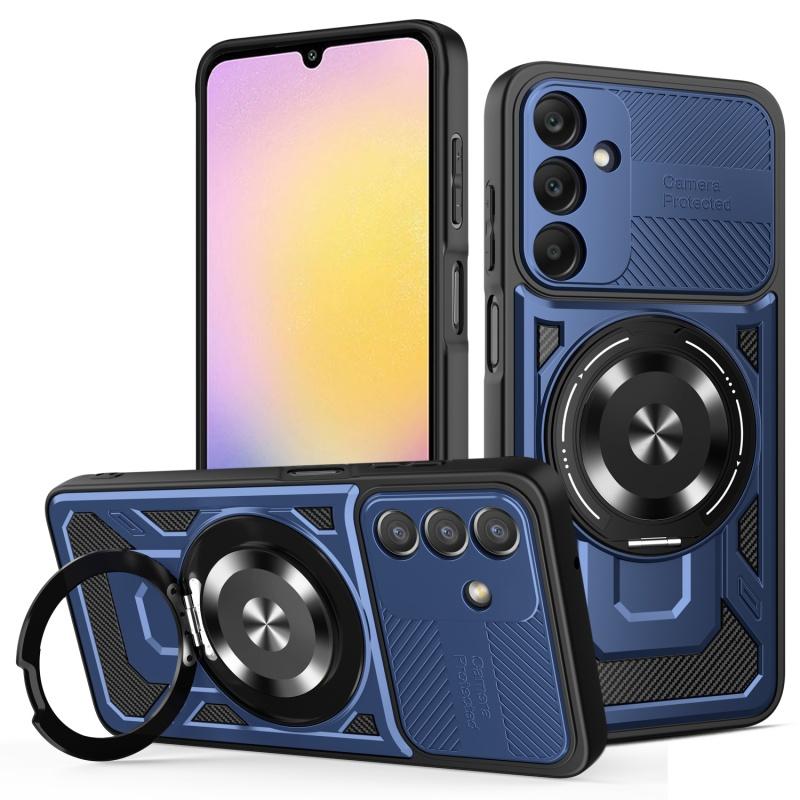 Luxury Magsafe Magnetic Wireless Charging Armor Case For Samsung Galaxy A36 A26 A25 Military Finger Ring Holder Protective Case