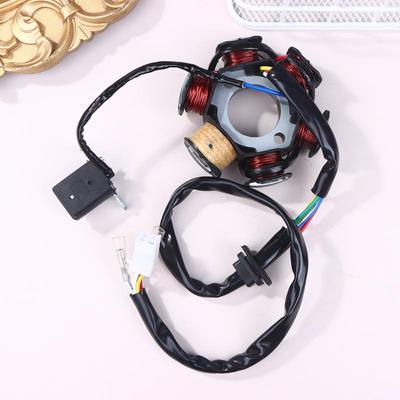 6 Poles 5 Wires Half-Wave Ignition Magneto Stator For Gy6 50Cc 70Cc 90Cc 110Cc 125Cc Atv Quad Pocket Bike