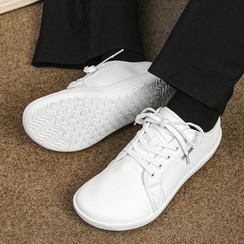 Men's Shoes 2025 New Wide Toe Barefoot Shoes Fashionable Plus Size Lightweight Casual Shoes Outdoor Breathable Soft Soled Shoes
