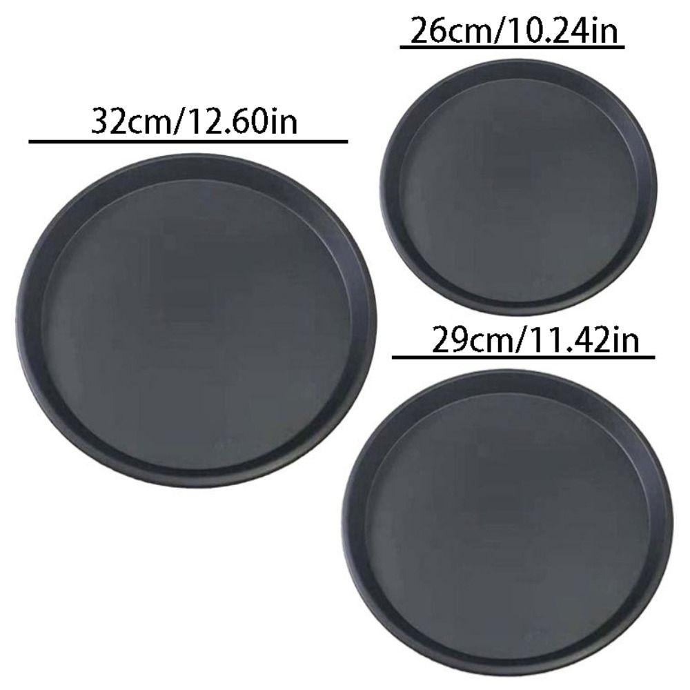 3Pcs/Set Easy Demoulding Pizza Mould Carbon Steel Pizza Oven Tray Shallow Round Pizza Plate Oven