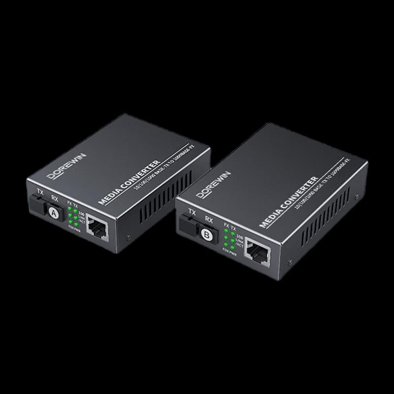 Dorewin Gigabit Single-Fiber 3KM Fiber Optic Transceiver Pair