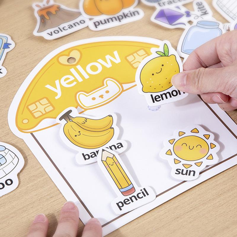 Montessori Spielzeug Quiet Book Mein erstes Beschäftigungsbuch DIY Puzzle Farbe Zahlen Klassifizierung Zuordnungsspiel Lernspielzeug für Kinder