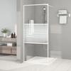 VidaXL Shower Wall Screen Partition Shower Cabin Bathroom Interior Splash Resistance White 90x195 Cm 152151