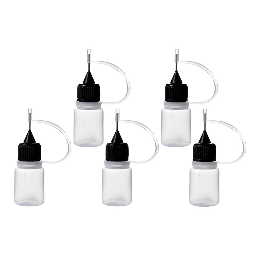 5pcs 5/10/20/30/50/100ML DIY Scrapbooking Paper Craft Tool Glue Applicator Needle Squeeze Bottle for Paper Quilling DIY Tool