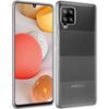 Coque de protection - TOPRODUITS - Samsung Galaxy A12 - Transparente - Verre trempé - Bords noirs