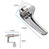 1 Pair Aluminum Plated Plastic Stainless Interior Door Handle 13297813 13297179 136041 for Opel Corsa D 2006-2014