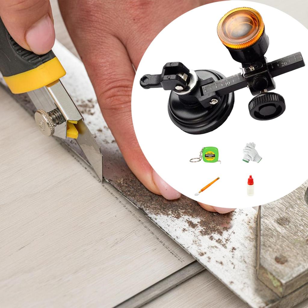 Industrielles Glasschneidewerkzeug für runde Formen mit verstellbarem Design, Professionelles Schwerlast-Handschneidewerkzeug mit Saugfuß