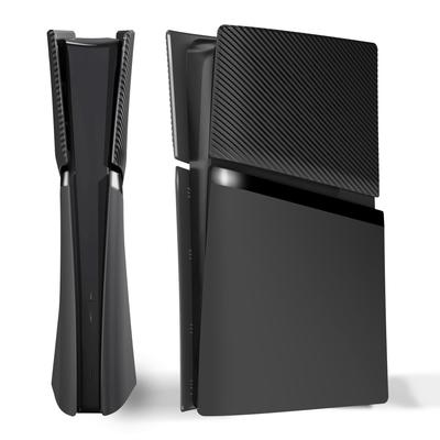 eXtremeRate eXcover Replacement Exterior Cover Set for PS5 Slim Digital Edition (Top and Bottom Covers + Ventilated Side Panels & Back Plate) [Black]