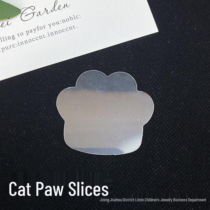 DIY Cat Paw & Heart Keychain Molds - UV Resin Quicksand Jewelry Kit