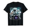 NASA Space Drum Playing Astronaut T-shirt