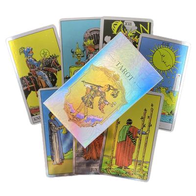 Laser Of Holo Rider Cartes de Tarot Jeu de Divination Édition Versions Anglaises Oracle Plateau Jeux de Table Pour Fête