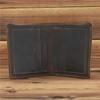 Vintage Genuine Crazy Horse Leather Wallet for Men Short Purse Designer Man Credit Card Holder Wallets