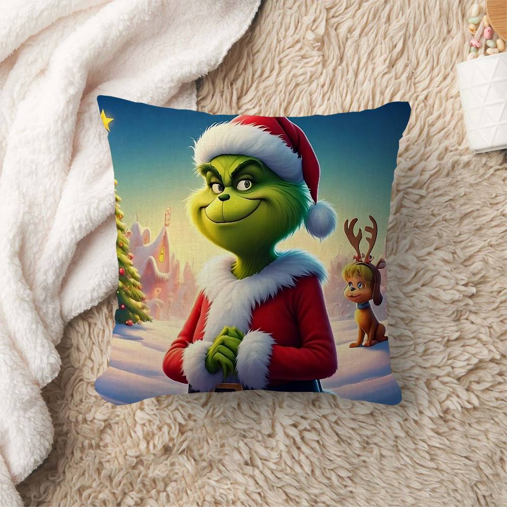 Film The G-Grinch C-Christmas Cushion Cover Polyester Sofa Cushions Decorative Throw Pillows Home Decoration Pillowcover