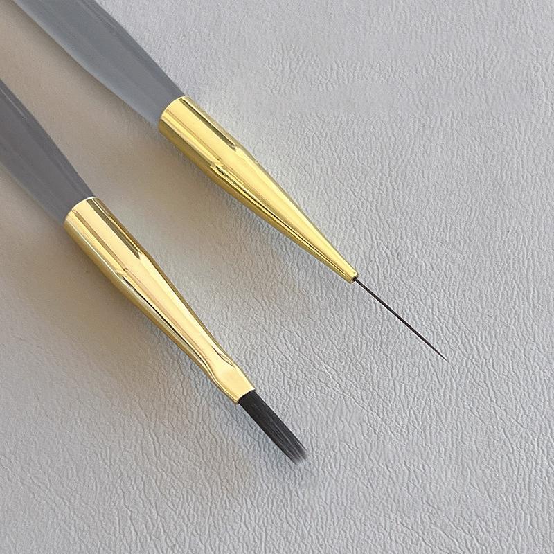 1Pcs Nail Art Brush Multifunctional Stripe Liner Brushes Modeling Water Ripple Diy Design Hard Bristle Brush Nail Art Tools