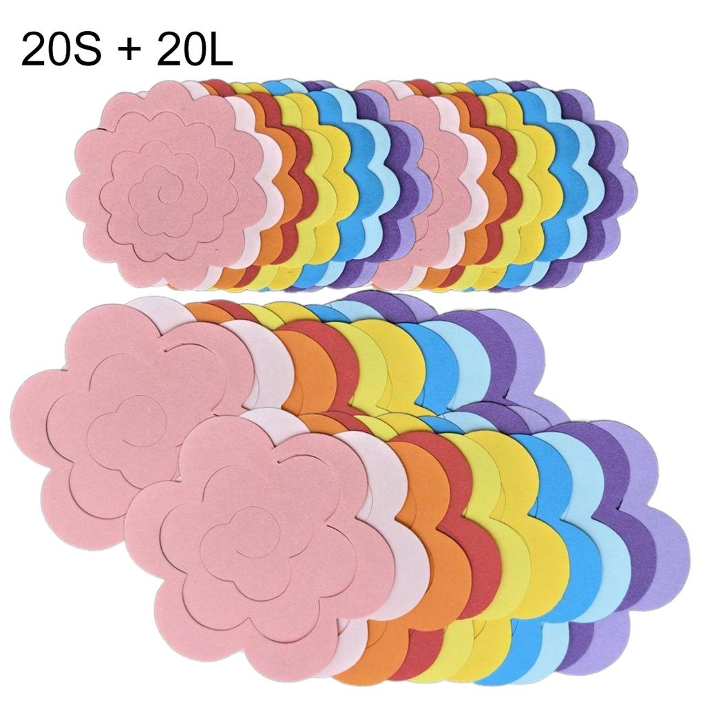 20pcs/set Roll Rose Flower Quilling Paper Strips Craft Make Paper Fake Flowers Teaching Incentive Supplies Scrapbooking TMZ