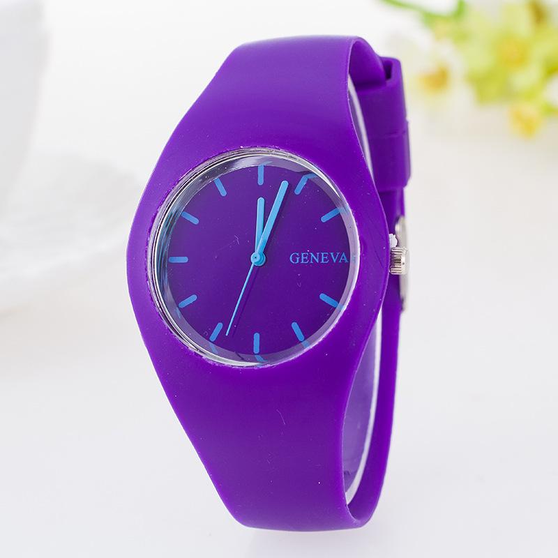 Slim Unisex Fashion Silicone Quartz Wristwatch - Ideal Student Gift