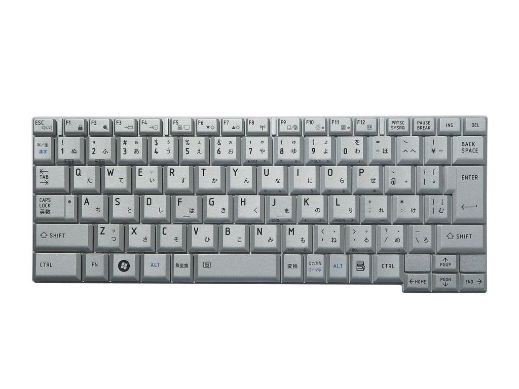 TOSHIBA Dynabook SS RX1 RX2 NX Series Japanese Keyboard G83C000A91JP NX/78/76/G/H/J/K etc. (Silver) MP-08C50J06356