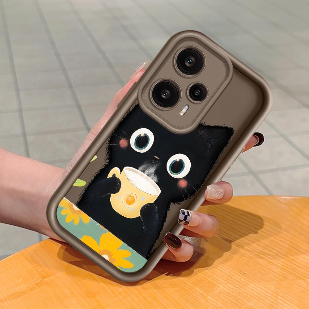 

Мягкий силиконовый квадратный чехол с рисунком лестницы для телефона, полное покрытие, противоударный защитный резиновый чехол для камеры для Xiaomi Redmi Redmi Note 10 Pro коричневый