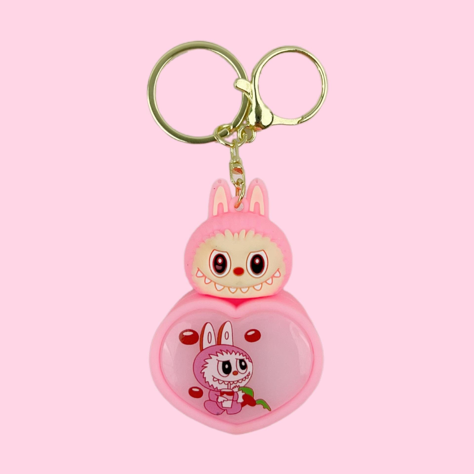 Night Light Car Key Luminous Keychain Pendant Cute Student Bag Keychain