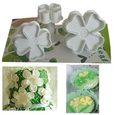 3pcs Hydrangea Spring Embossing Printing Mould Fondant Biscuit Cookies Cutter Printing Sugar Flower DIY Baking Mould