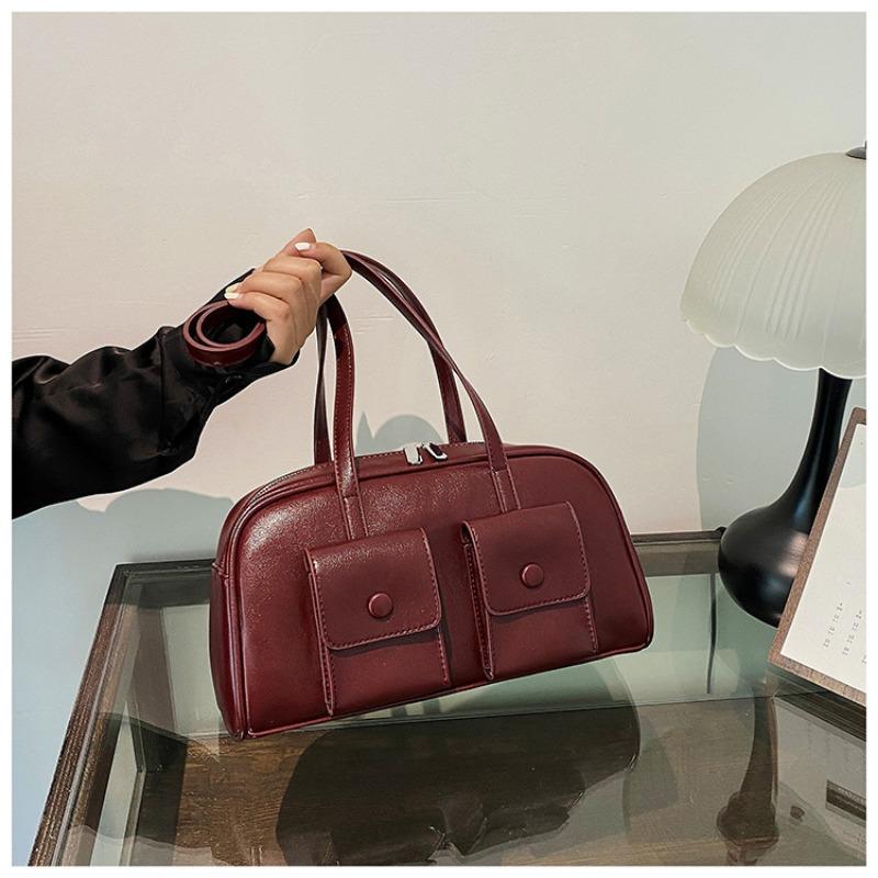 Fashion Multi-pocket Bag Women's Autumn and Winter New Retro Armpit Bag Commuter Shoulder Bag